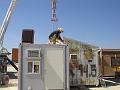 BMIR tower installation, tying to the studio roof 3